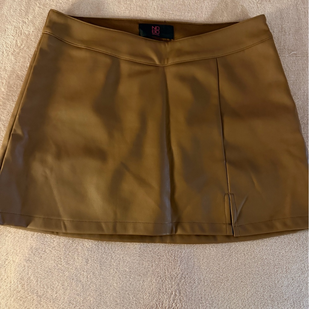 NOBO Brown Mini Skirt